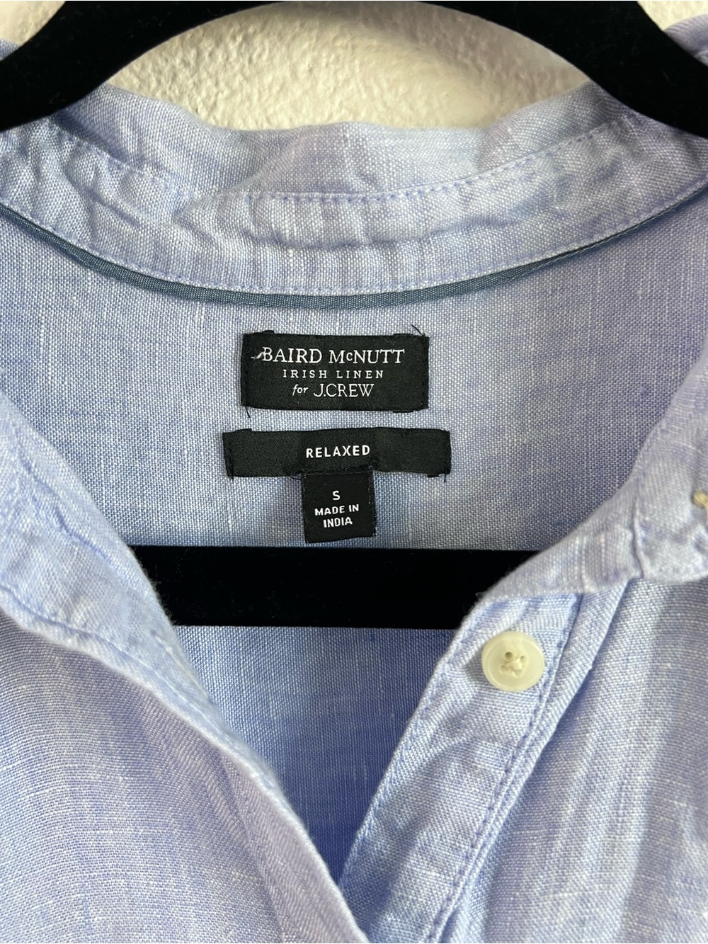 J. Crew Baird McNutt Irish Linen Women's Relaxed Short Sleeve Button Down Blouse - Picture 3 of 8